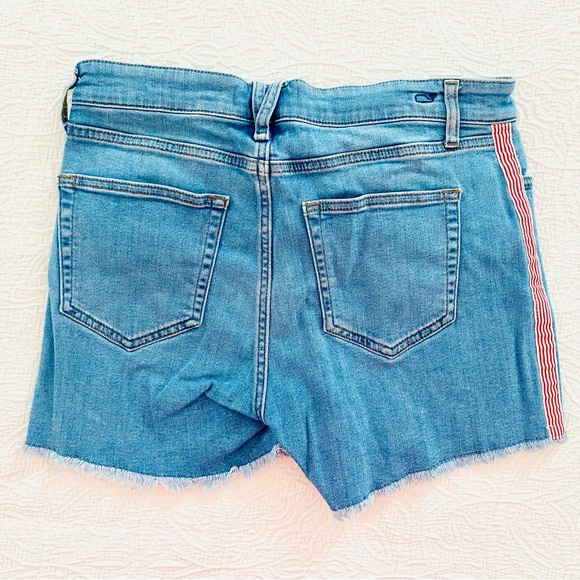 Vineyard Vines Denim High Waisted Shorts - Picture 2 of 4